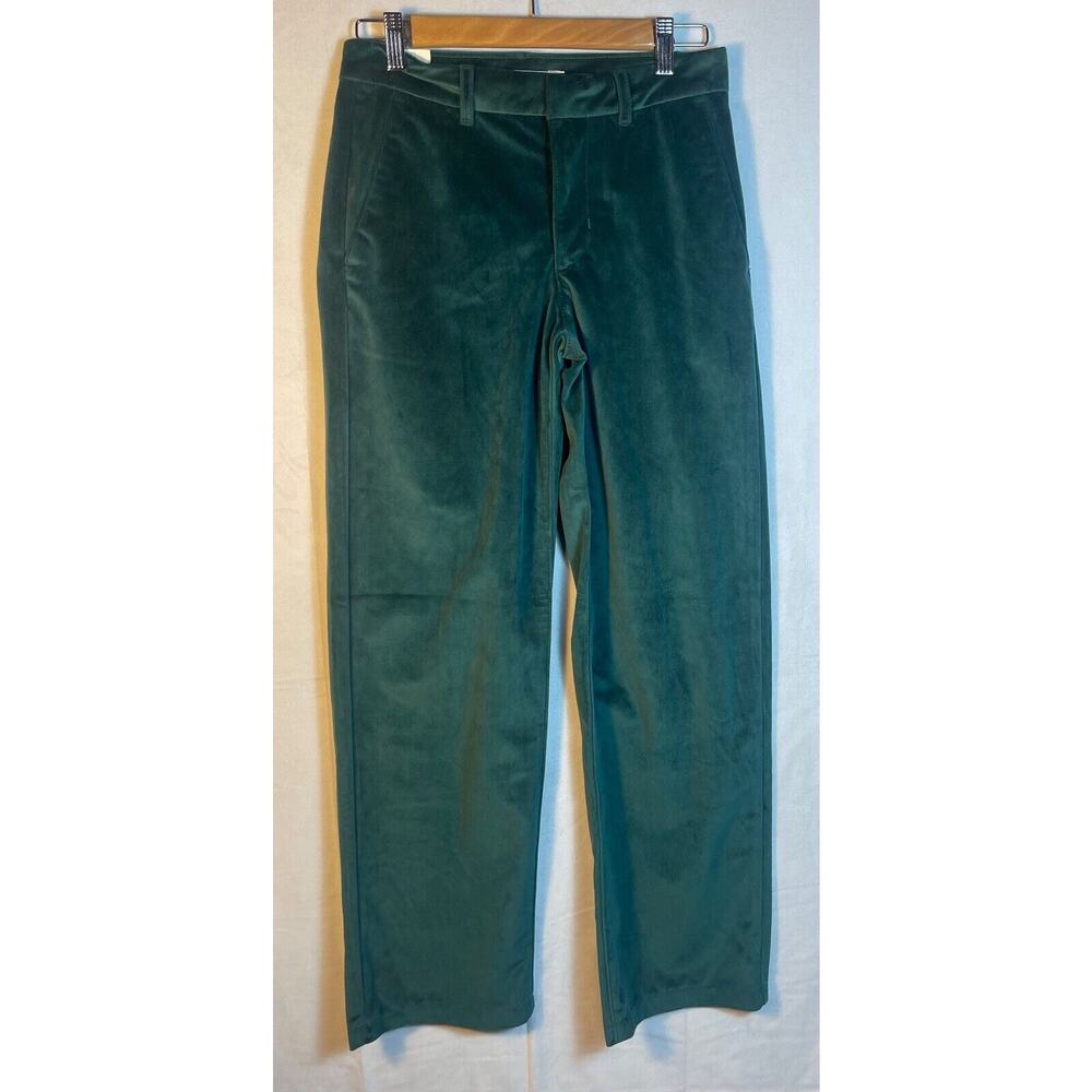 LEVI’S Baggy Trousers PANTS Women's Size 24 X 30 Green Velvet Wide Leg Loose Fit